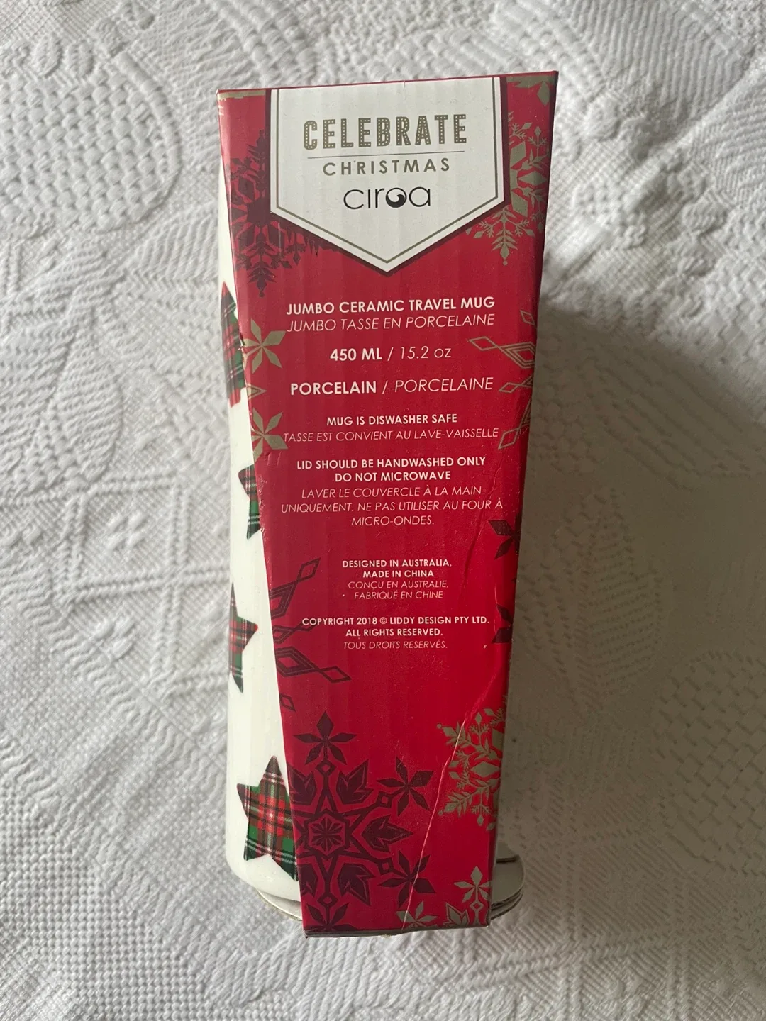 Celebrate Christmas Jumbo Ceramic Travel Mug - NEW image indicator(3)