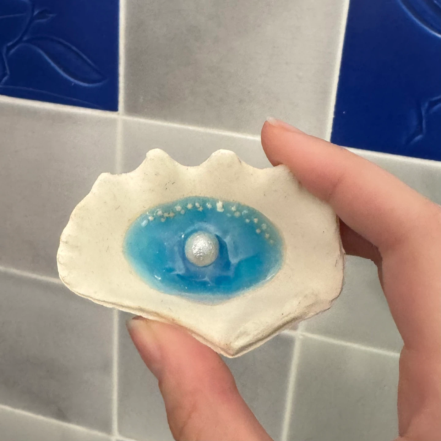 Decorative Oyster Shell Trinket Dish