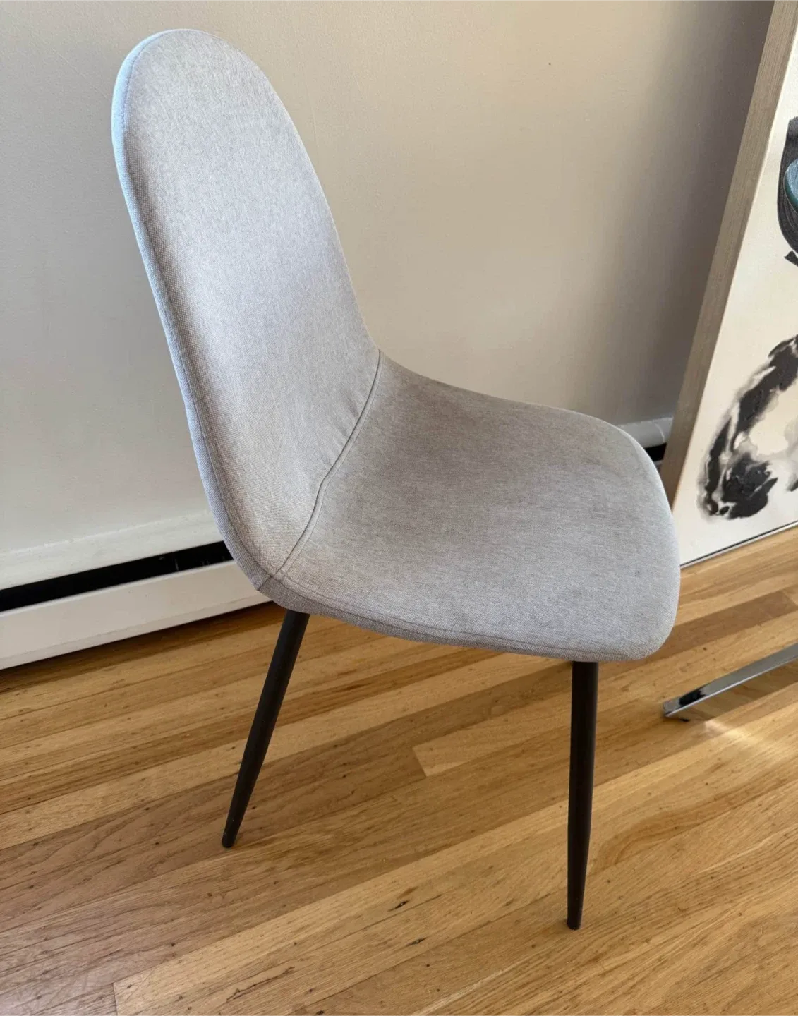 Glass Top Dining Table with Chrome Base and two chairs image indicator(3)