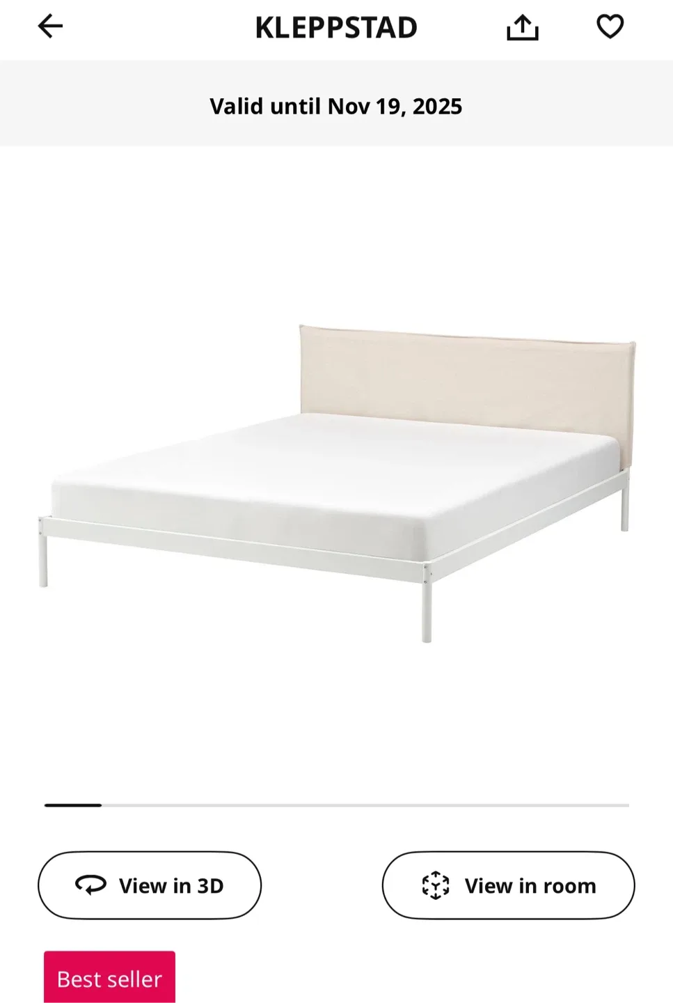IKEA MALM Bed Frame - White image indicator(7)