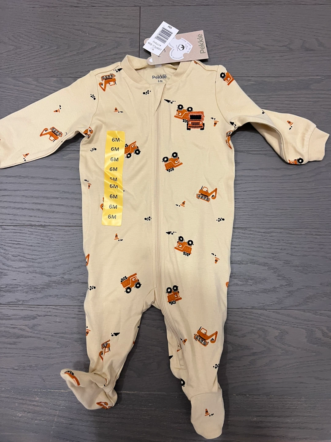 Pekkle 6M Organic Cotton Footed Sleeper - New