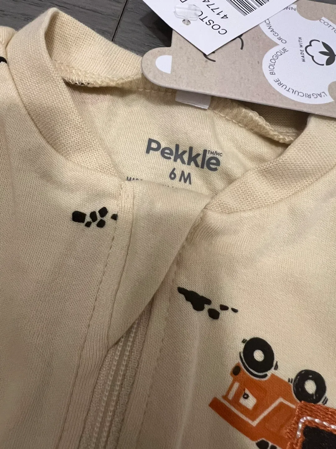 Pekkle 6M Organic Cotton Footed Sleeper - New image indicator(2)