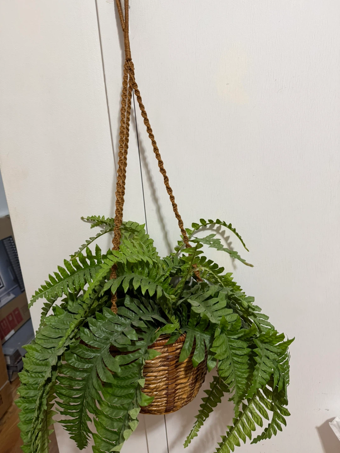 2 Hanging Basket with Artificial Fern - photo 3