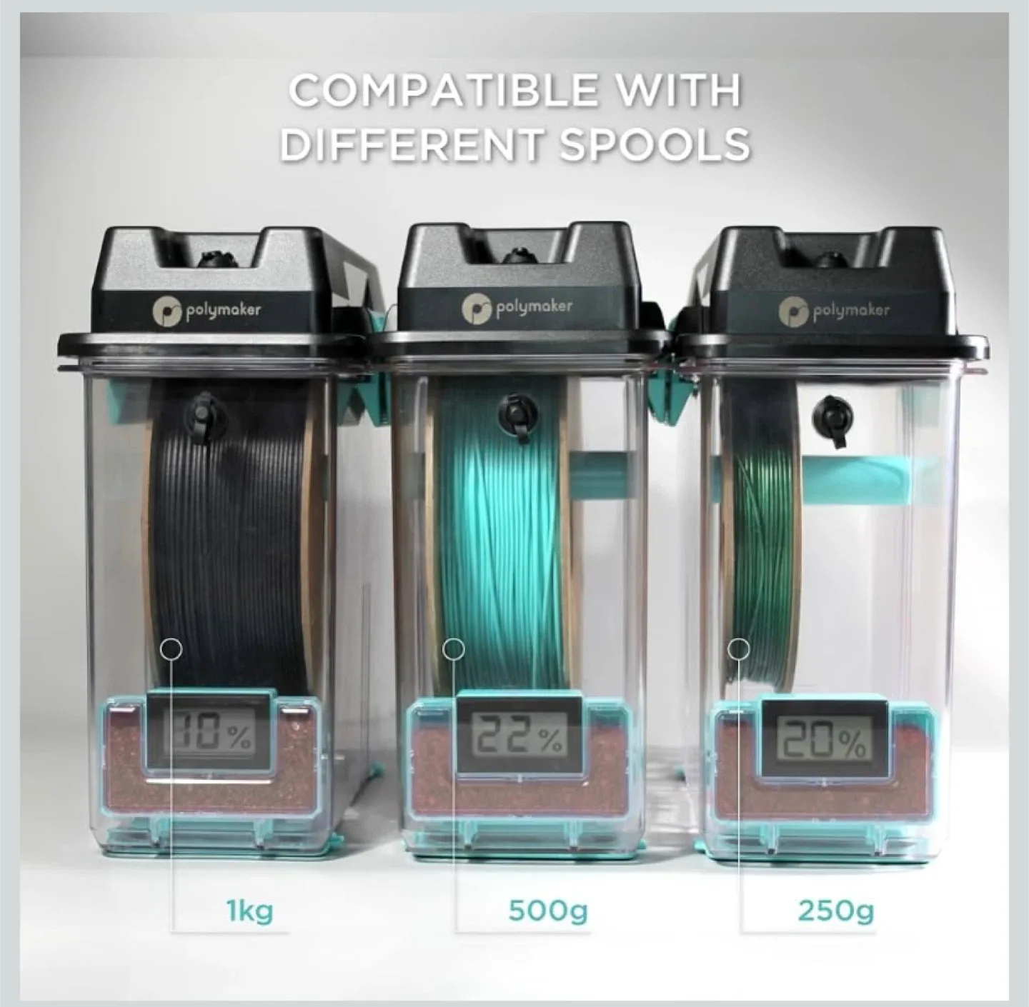 New Polymaker 3D Printing Filament Dryer and Storage Box image indicator(6)