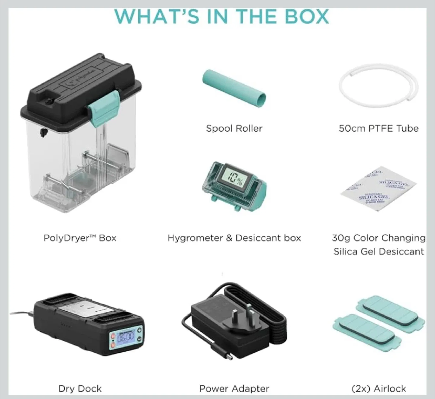 New Polymaker 3D Printing Filament Dryer and Storage Box image indicator(8)