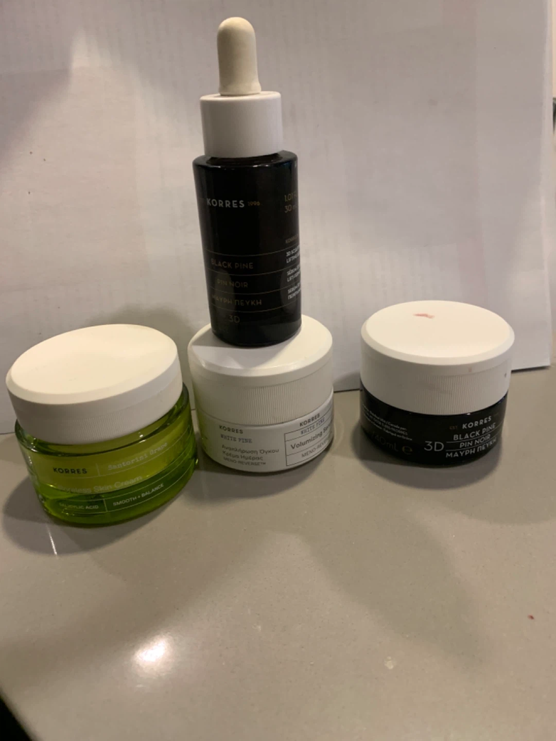 Korres Black Pine 3D Serum & Sleeping Facial
