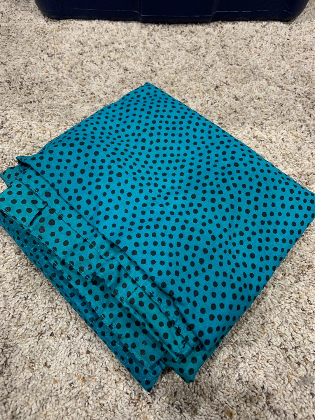 2 IKEA NÄTVIDE Curtain Panels - Teal/Black - photo 2