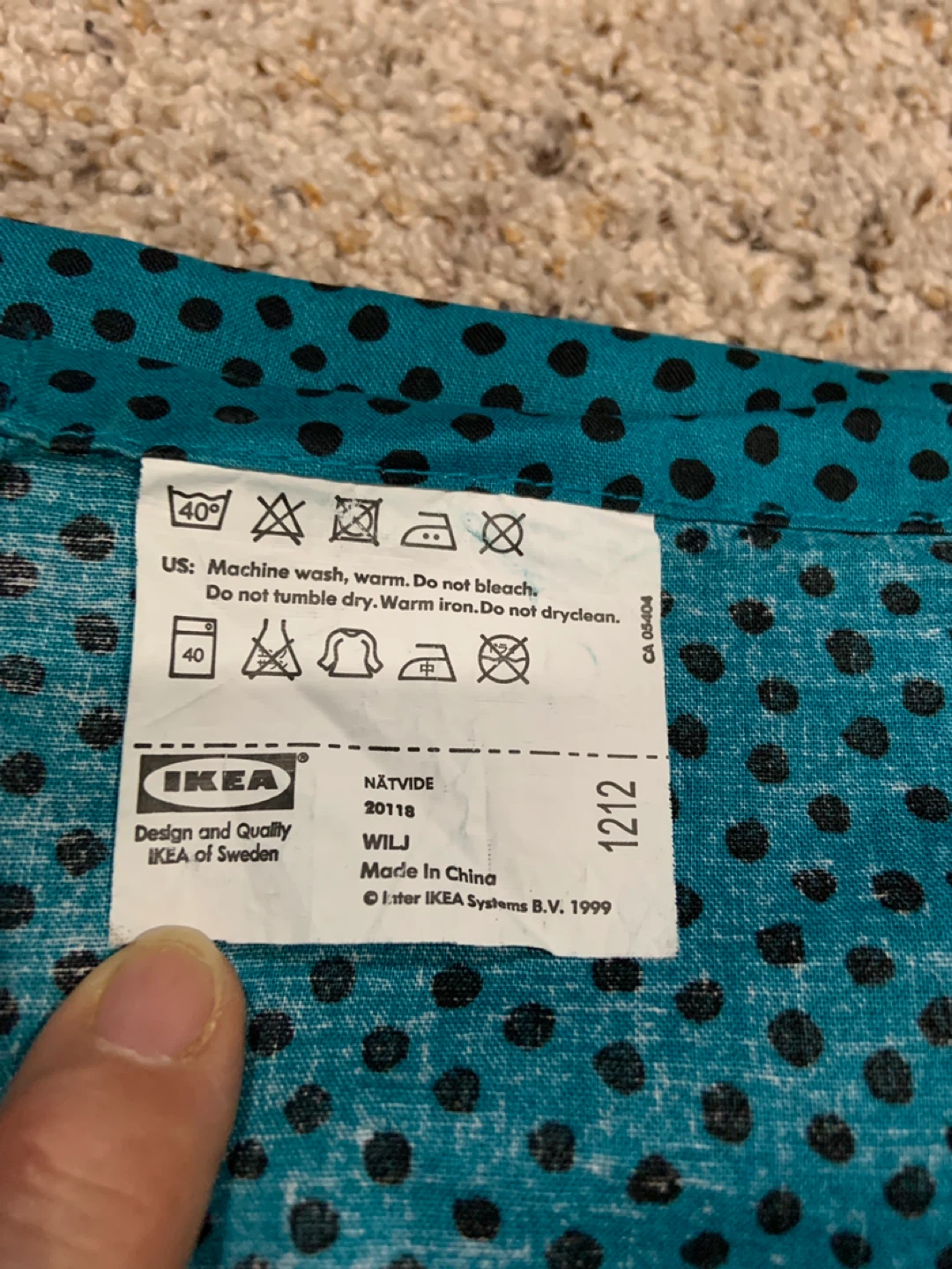 2 IKEA NÄTVIDE Curtain Panels - Teal/Black - photo 4