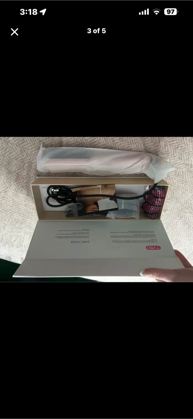 TYMO Ring Hair Straightening Comb - Pink image indicator(3)