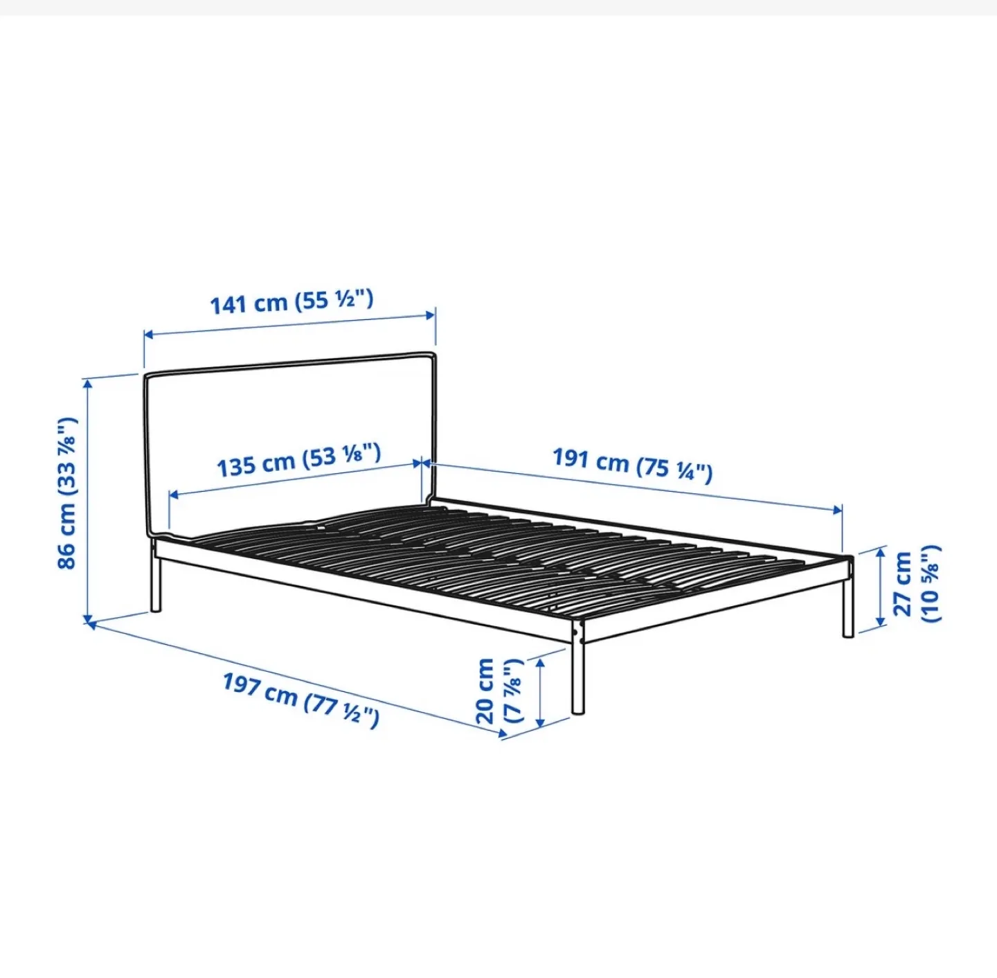 IKEA MALM Bed Frame - White image indicator(8)