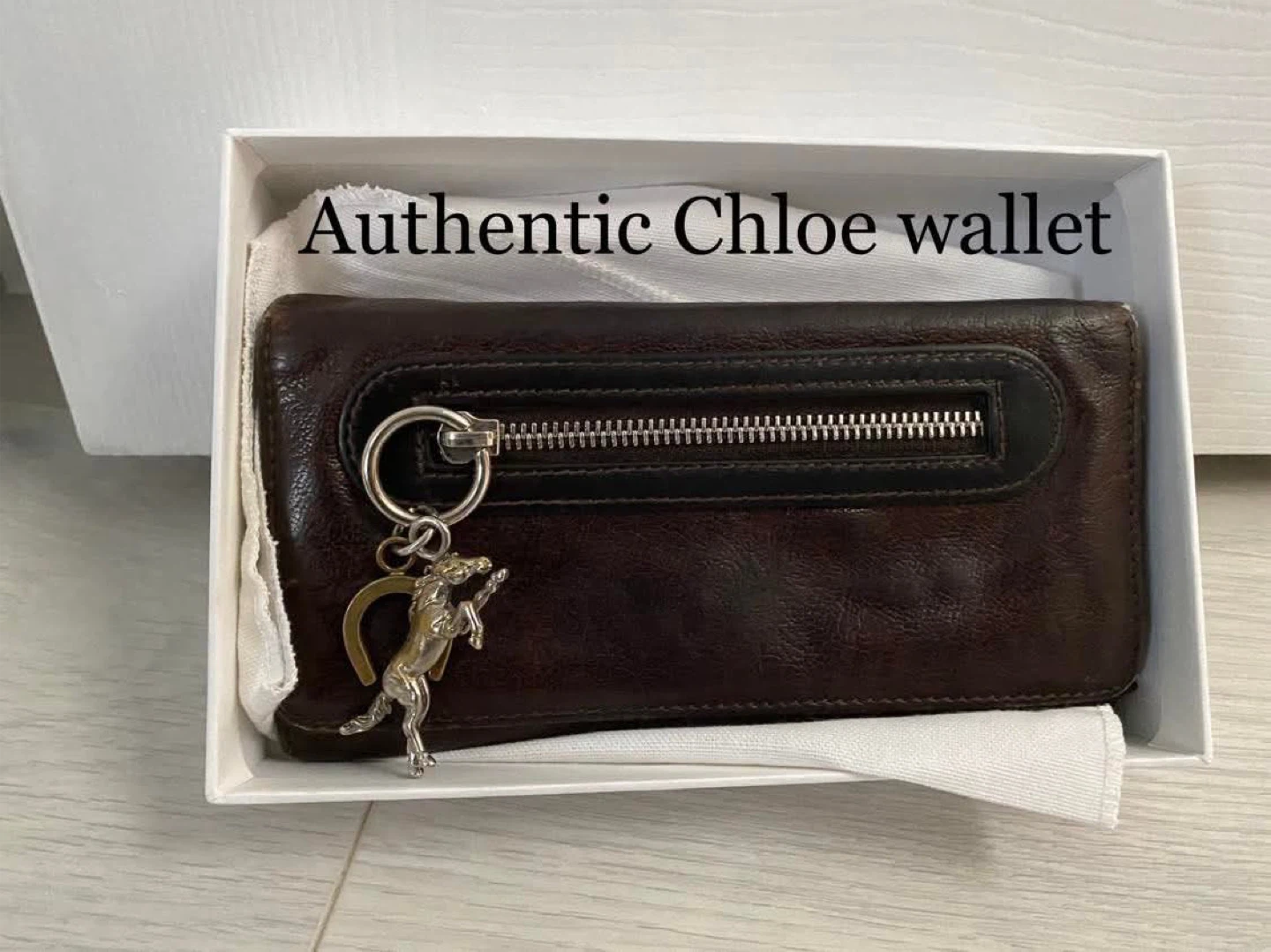 Authentic Chloe Wallet Horse Charm