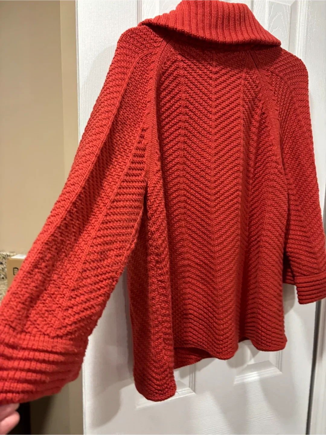 JM Collection Burnt Knit Cardigan-size L image indicator(7)