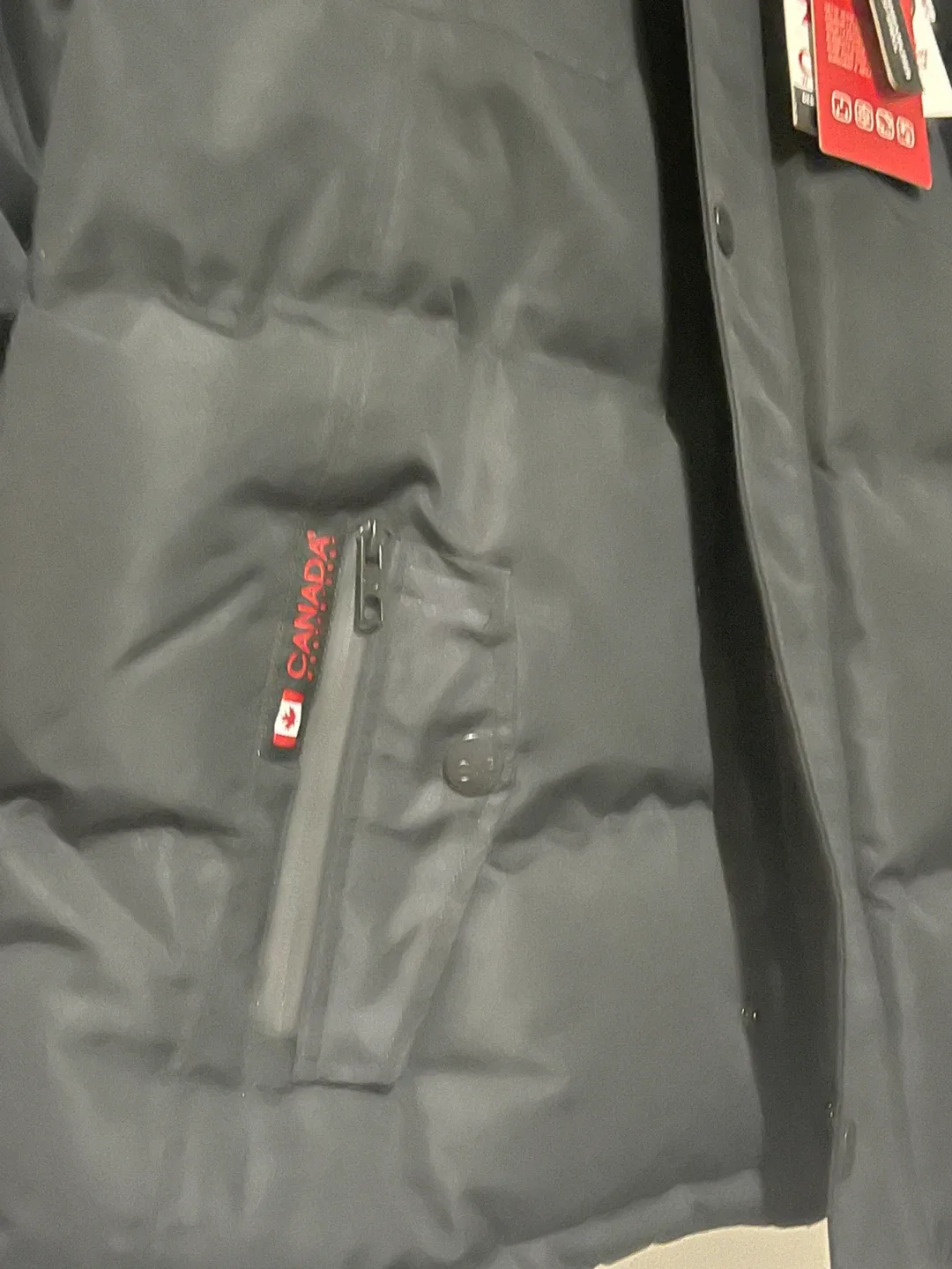 Canada Weather Gear Men's Black Parka Winter Jacket - with Tags image indicator(9)