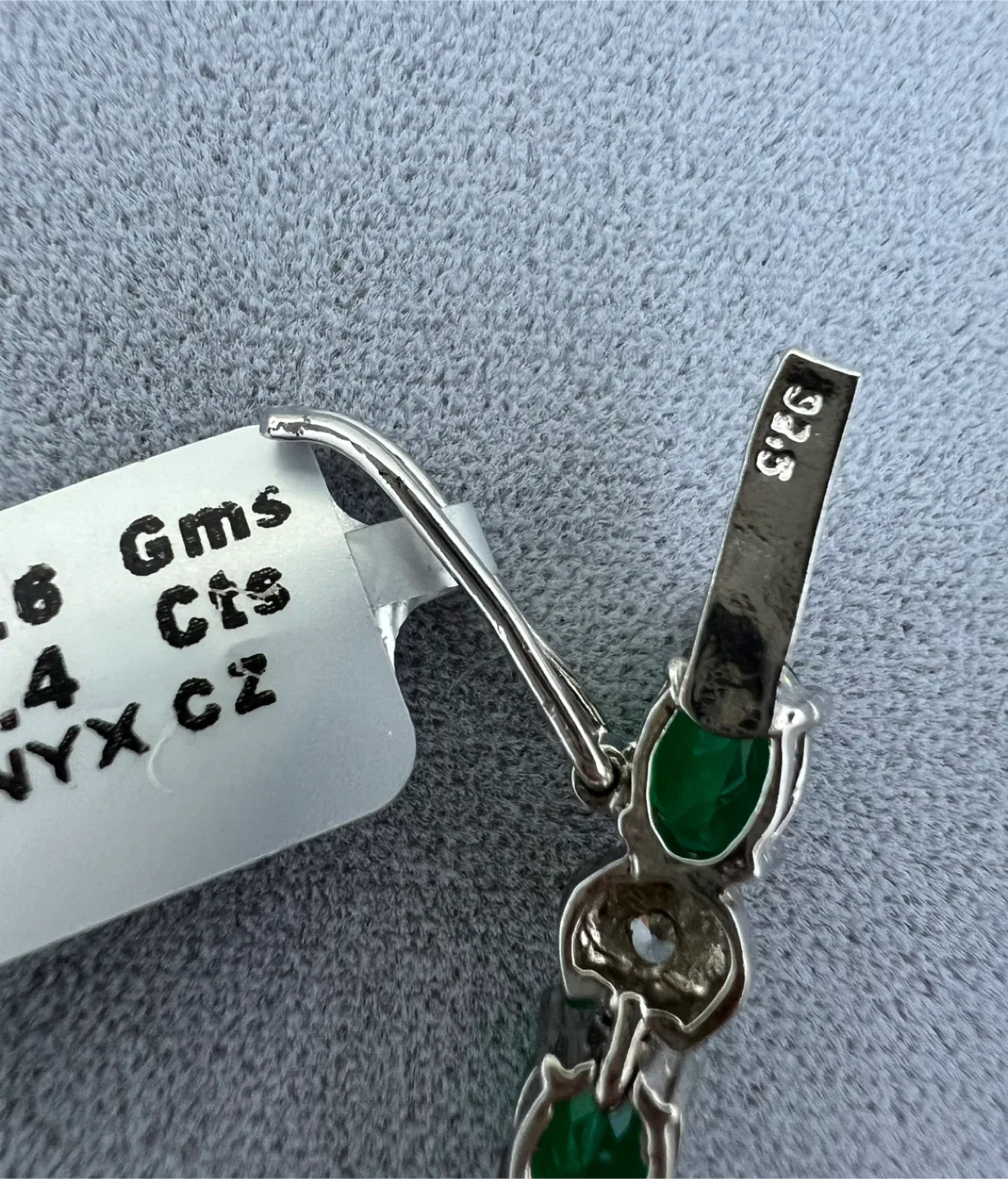 Sterling Silver Green Onyx Tennis Bracelet image indicator(7)