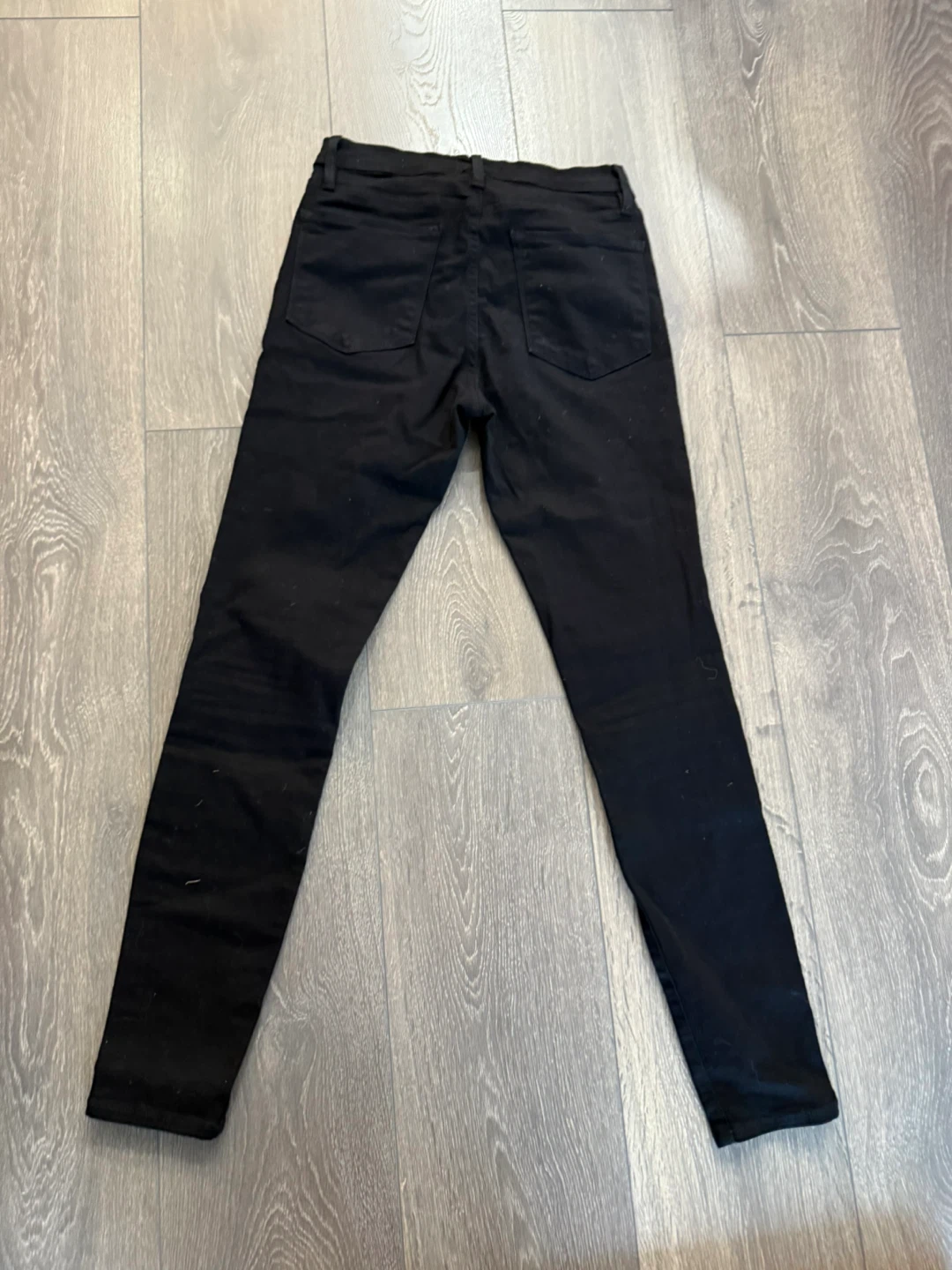 FRAME Le High Skinny Black Jeans - Size 27 - photo 4