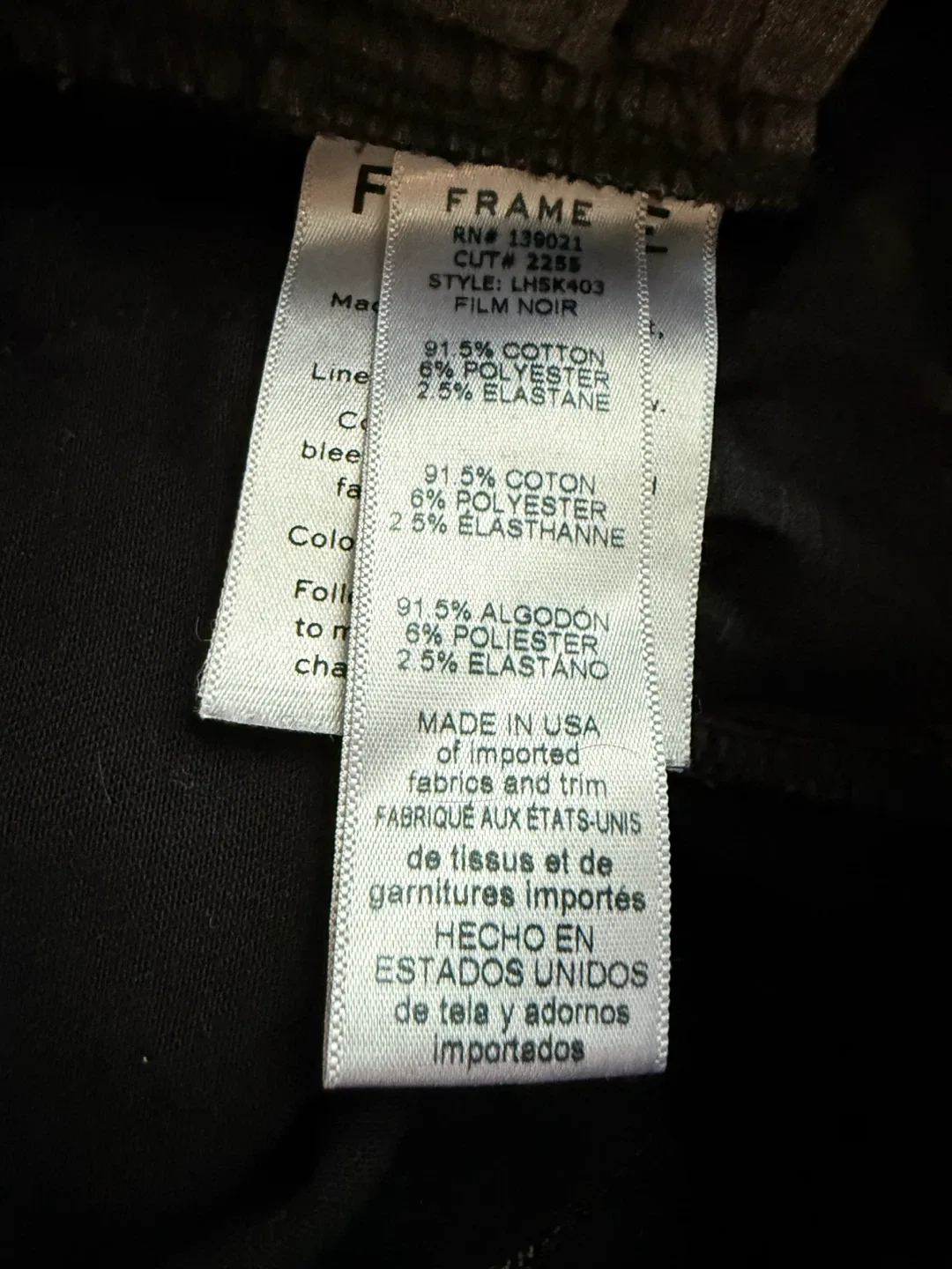 FRAME Le High Skinny Black Jeans - Size 27 image indicator(6)