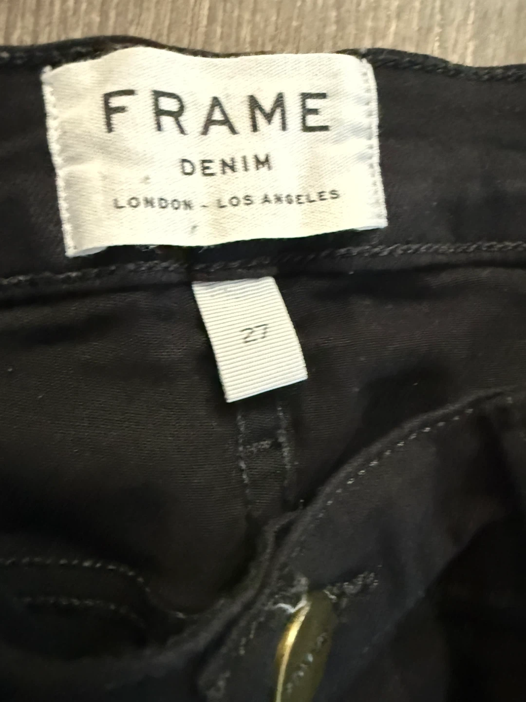 FRAME Le High Skinny Black Jeans - Size 27 - photo 2