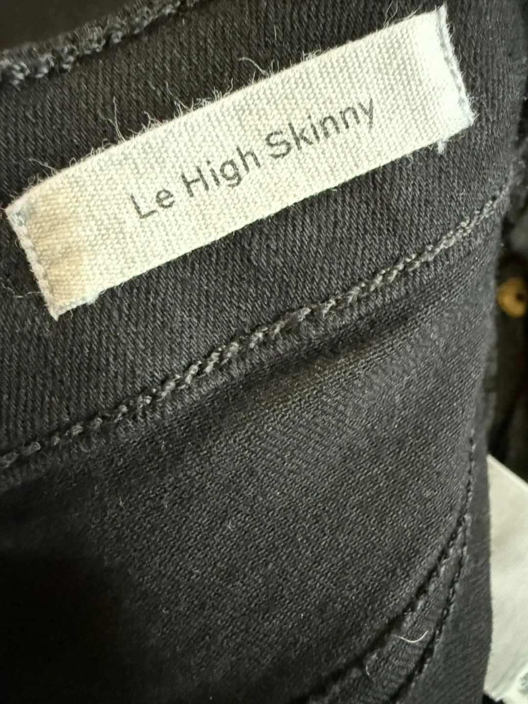 FRAME Le High Skinny Black Jeans - Size 27 image indicator(7)