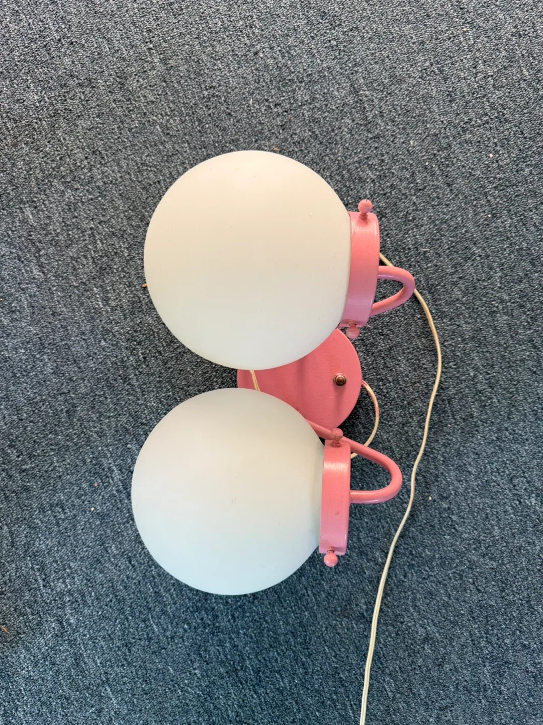 Pink Double Globe Wall Lamp thumbnail