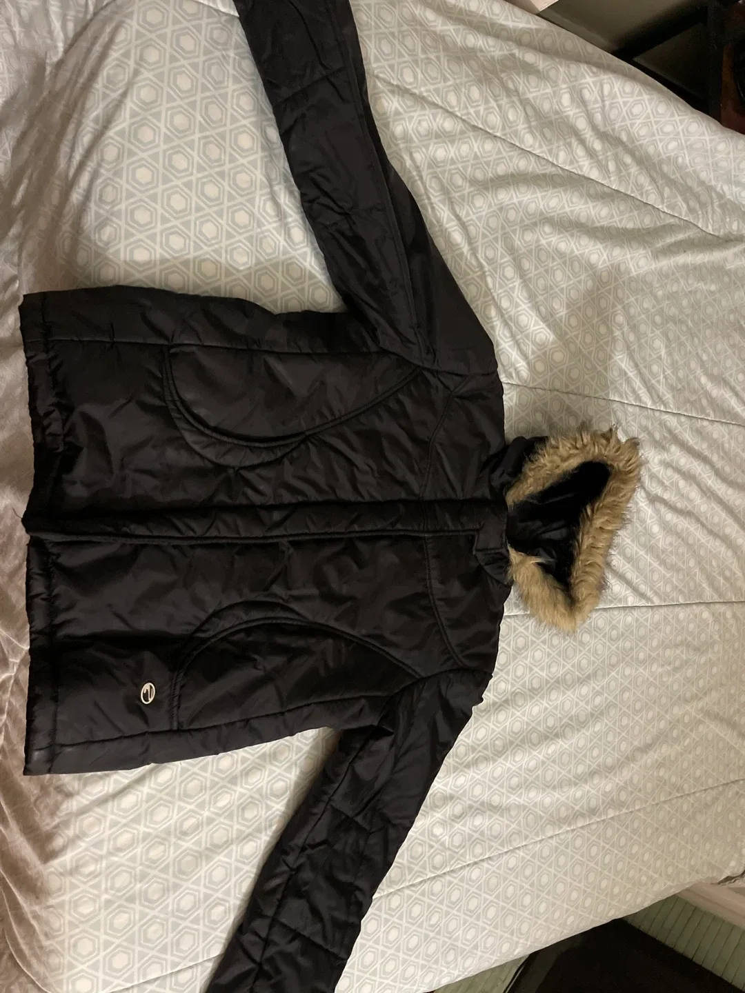 Point Zero Black Winter Jacket bomber style - Size L