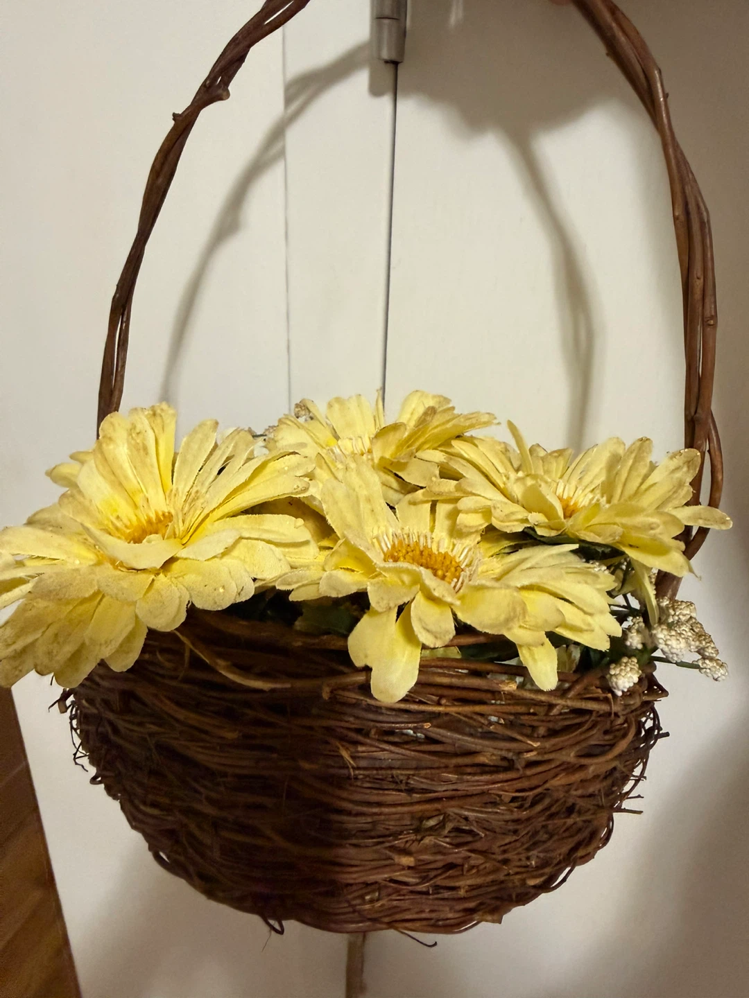 Hanging Basket with Yellow Flowers - photo 2