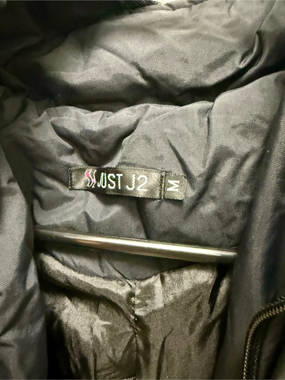 JUST J2 Black Winter Coat - Size M - photo 3