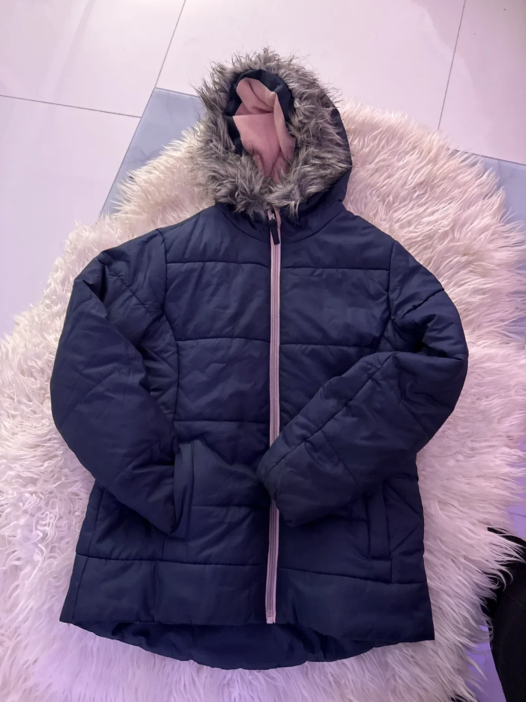 S. Rothschild Girls' Puffer Jacket Size M (10/12) image indicator(3)