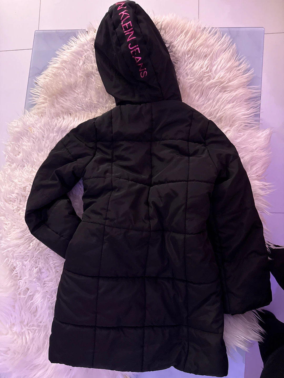 Calvin Klein Jeans Black Puffer Coat - Size 6X - photo 4
