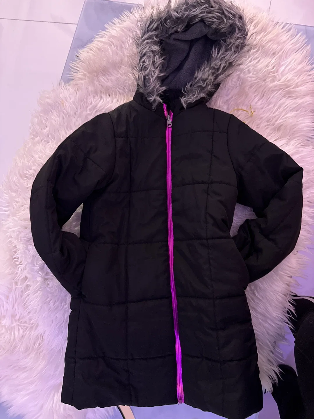 Calvin Klein Jeans Black Puffer Coat - Size 6X image indicator(6)