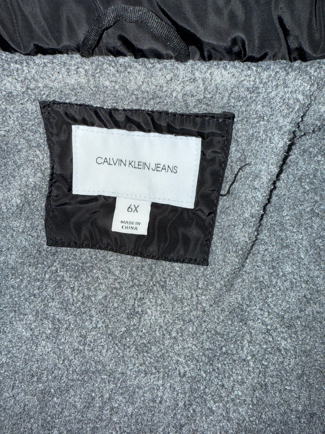 Calvin Klein Jeans Black Puffer Coat - Size 6X