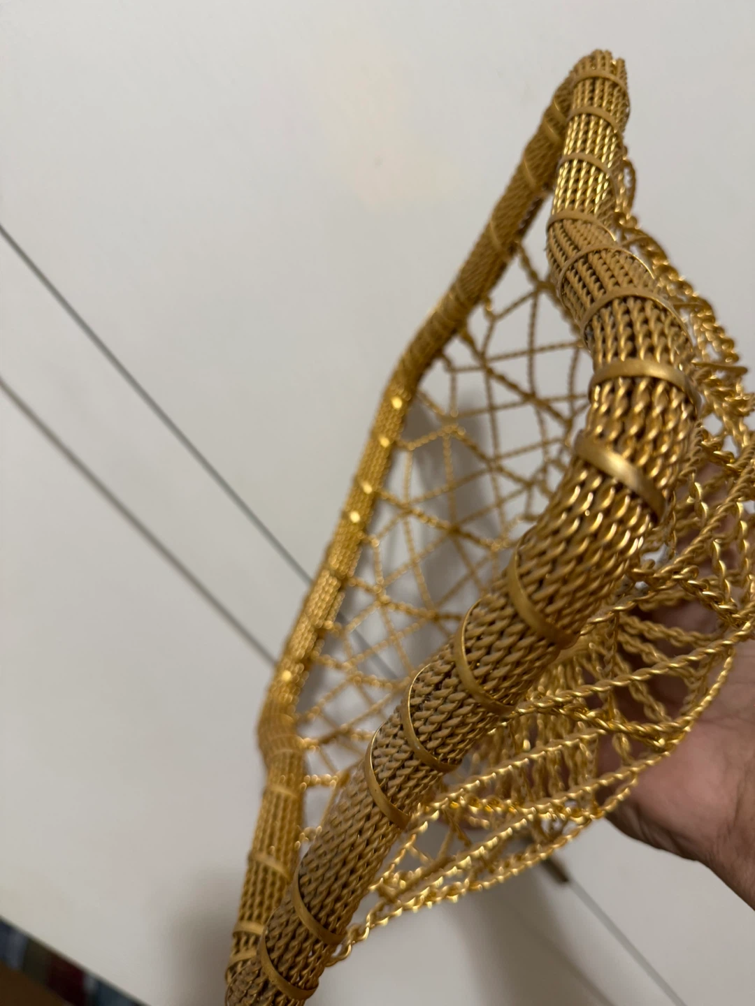 Gold Woven Basket - photo 2