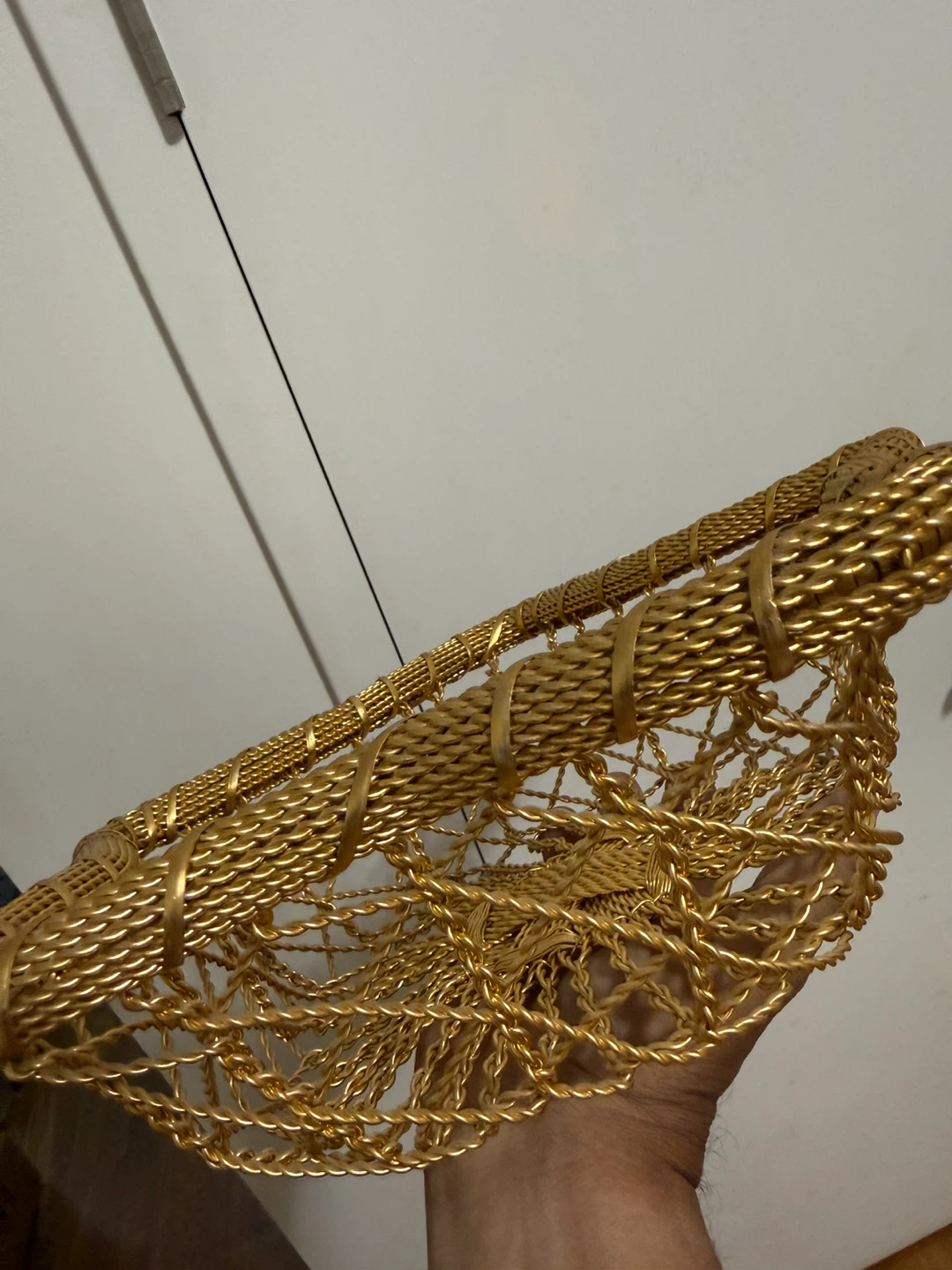 Gold Woven Basket