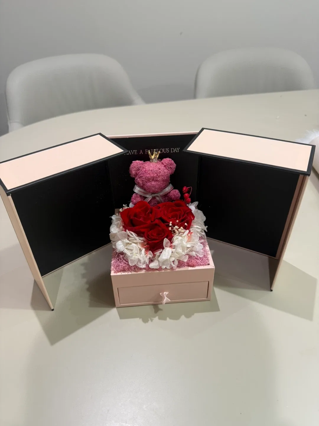 New gift! Real Rose + Silver Necklace Gift Set image indicator(3)