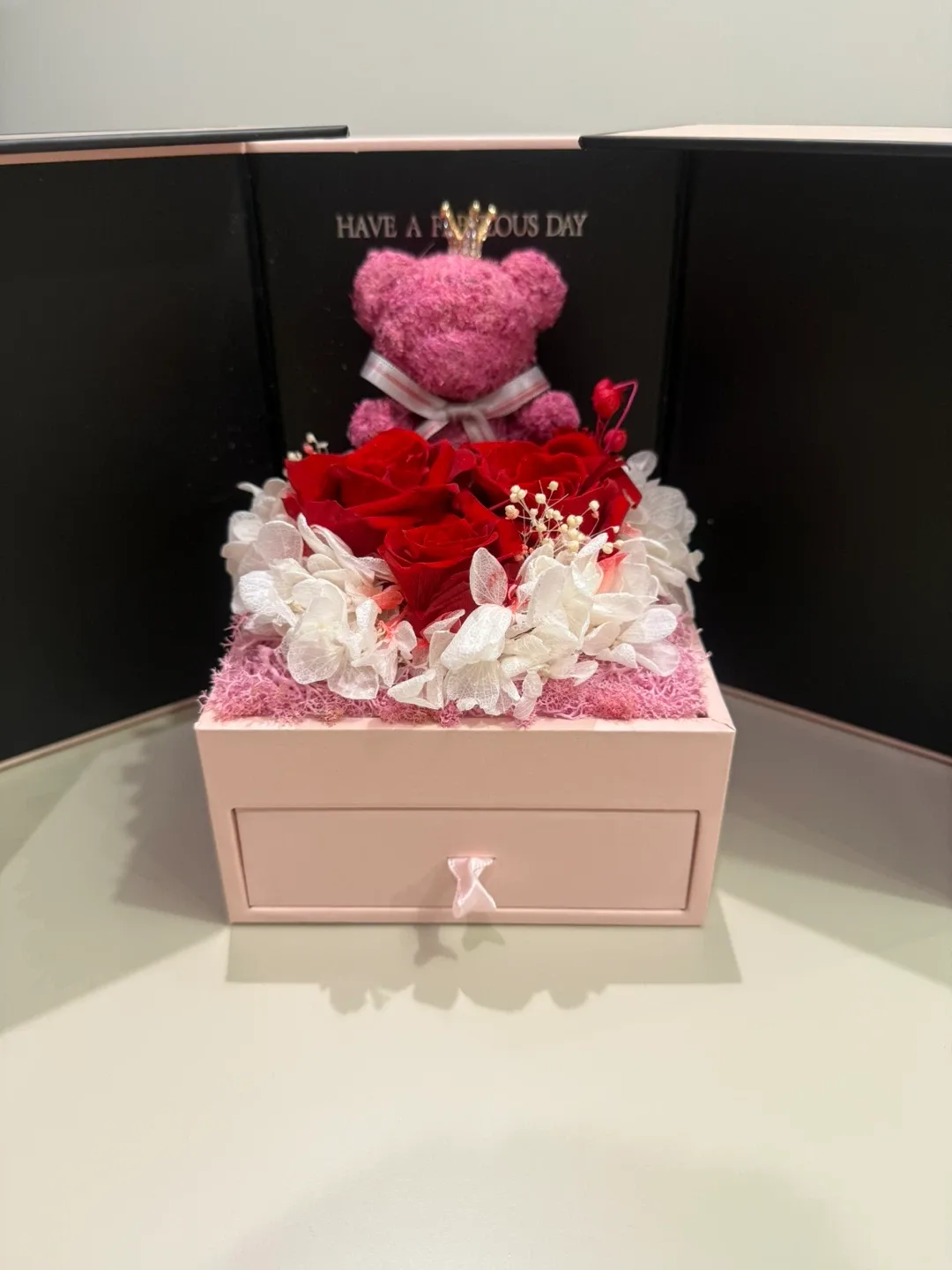 New gift! Real Rose + Silver Necklace Gift Set image indicator(4)