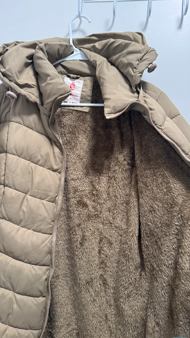 Red Marine Puffer Coat - Size L - photo 2