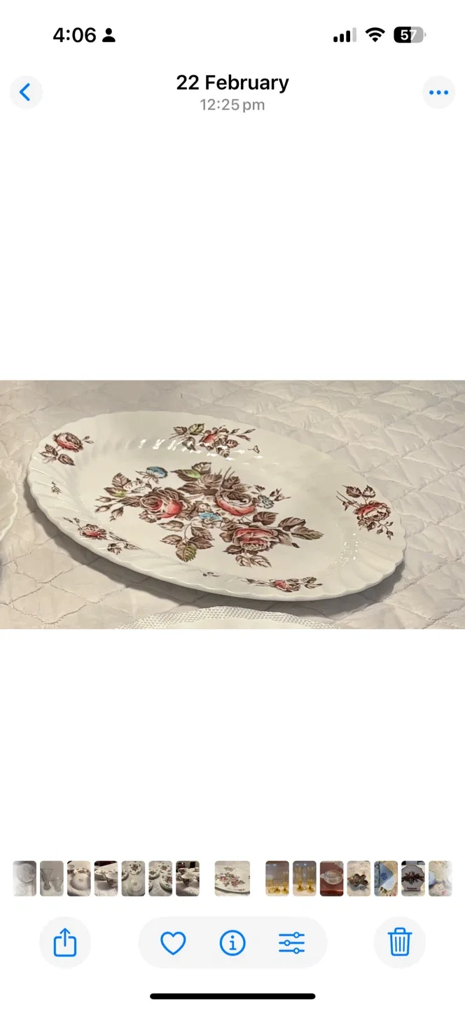 6 Piece Full Johnson Bros Fine China Dinnerware Set image indicator(8)