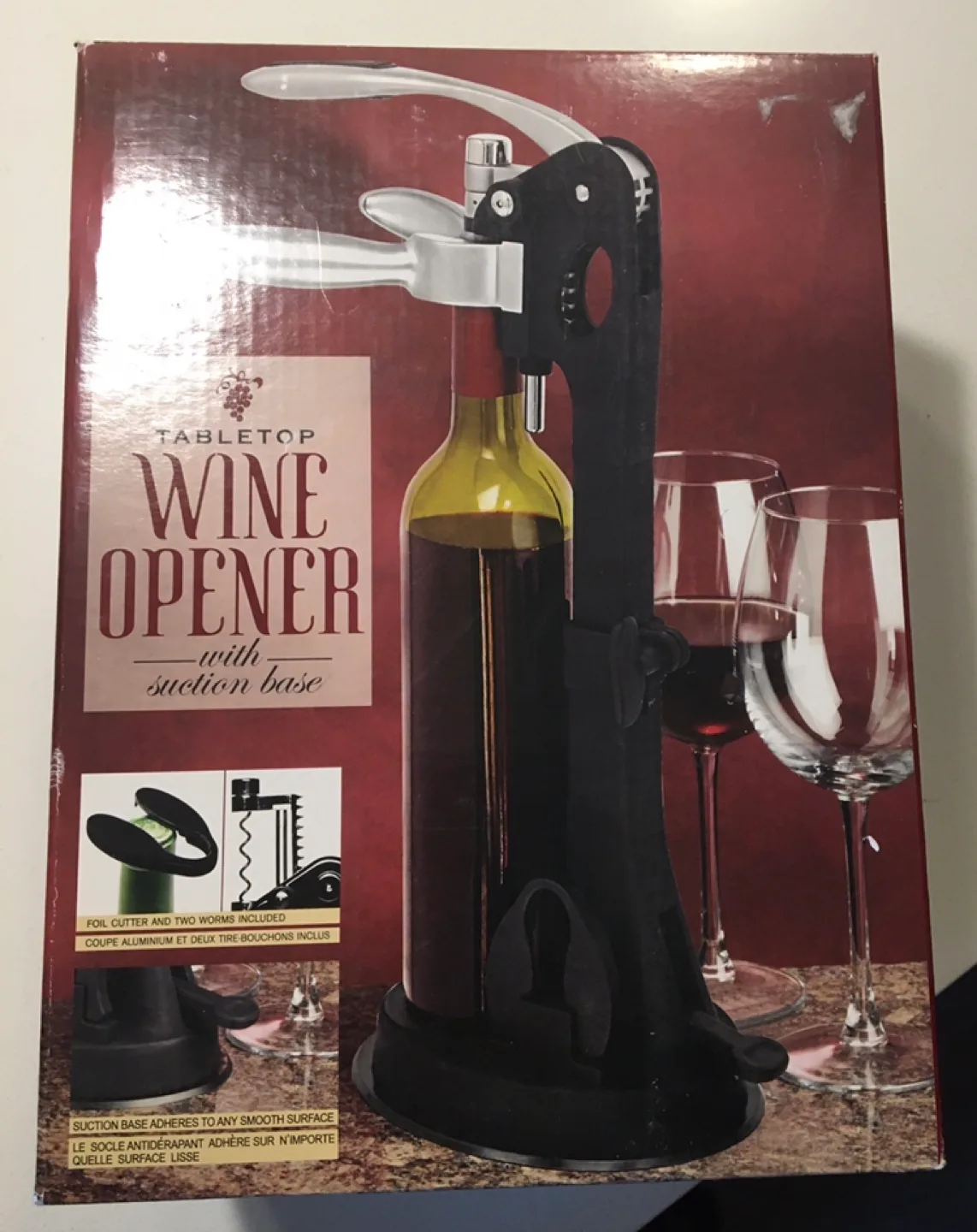 Tabletop Wine Opener with Suction Base thumbnail