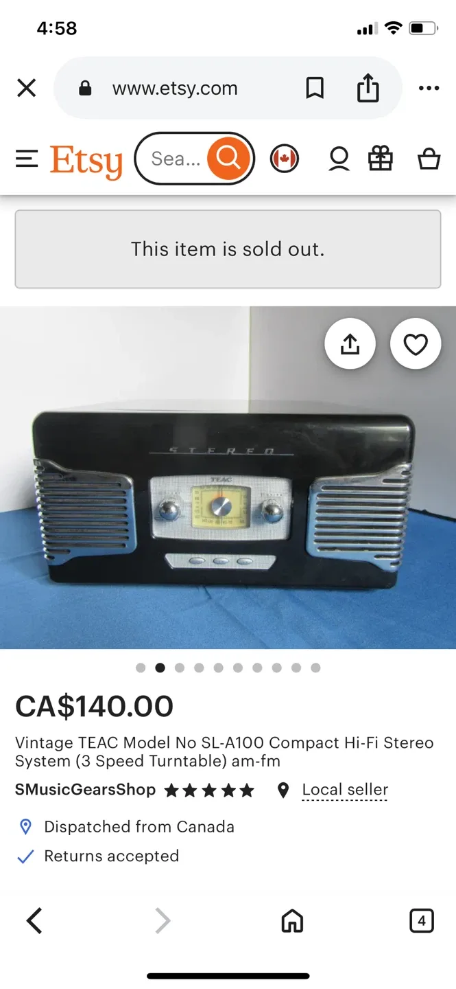 Retro Style-TEAC SL-A100 Compact Hi-Fi Stereo System image indicator(8)