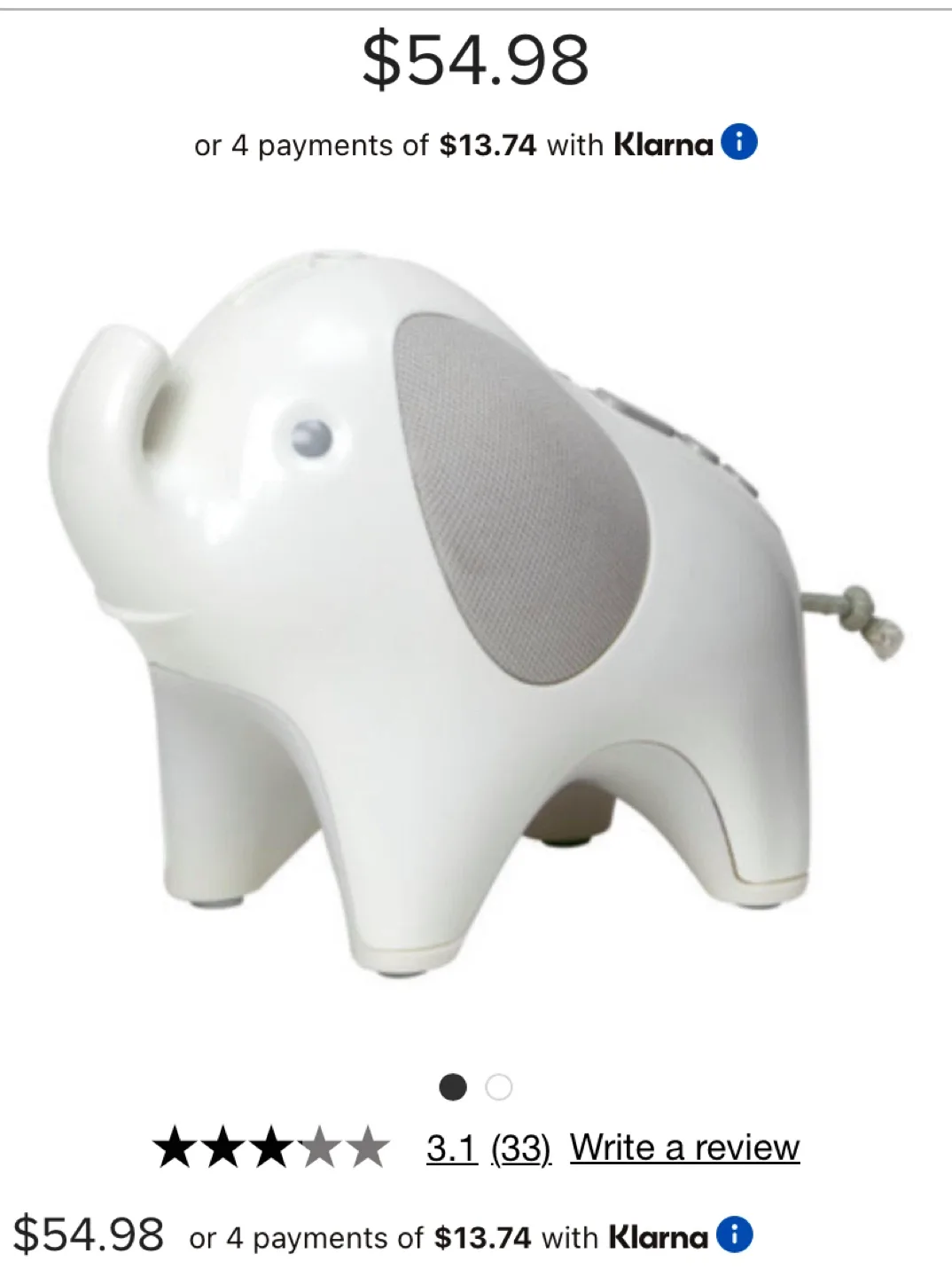 Skip Hop Moonlight Melodies Elephant Nightlight Soother image indicator(3)