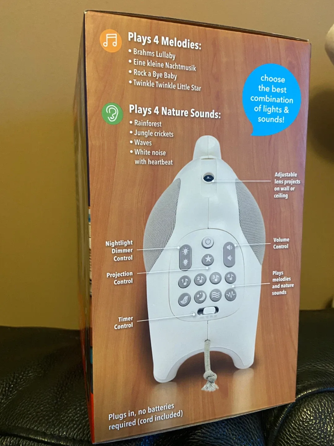 Skip Hop Moonlight Melodies Elephant Nightlight Soother image indicator(2)