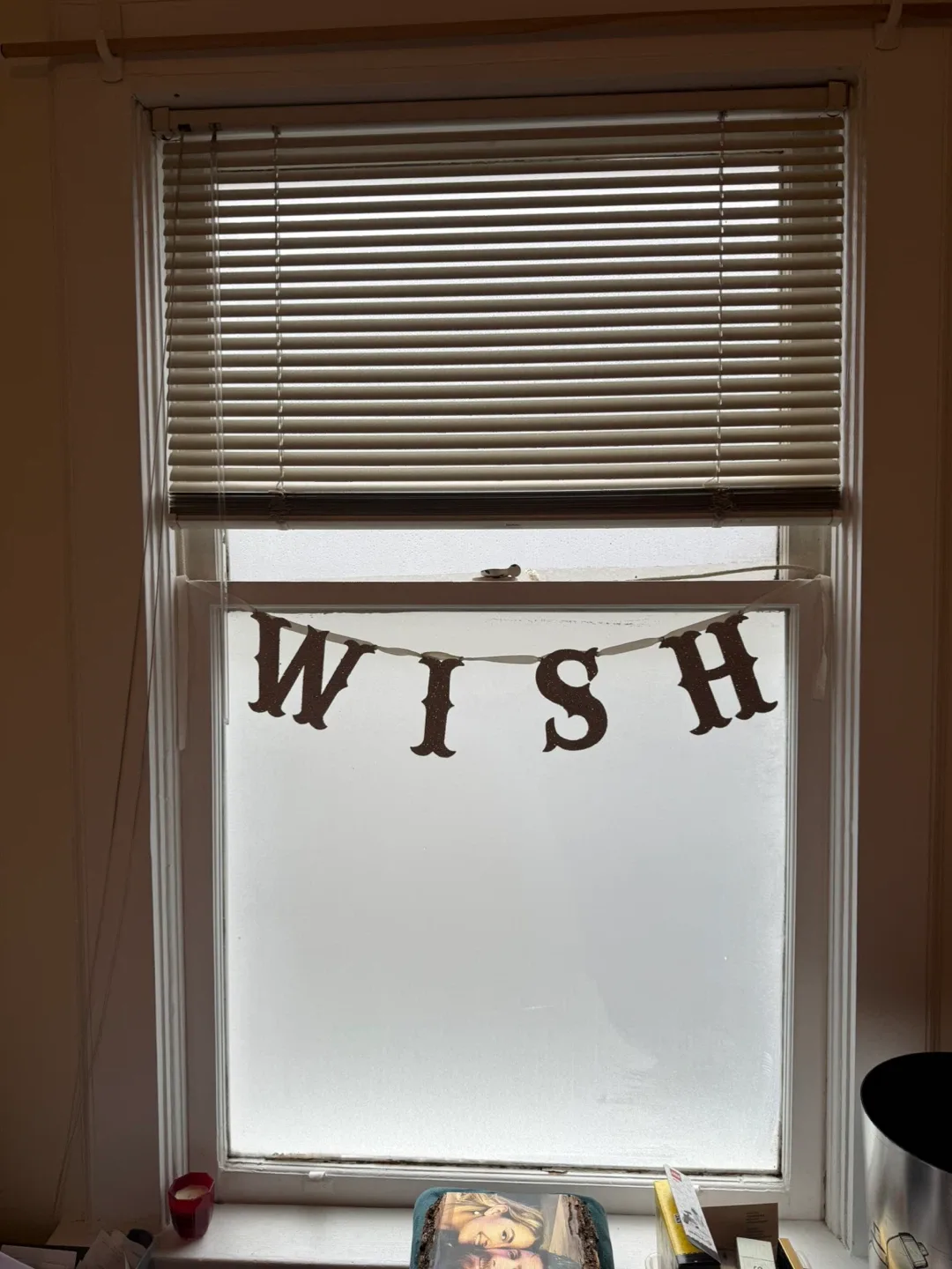 Glitter 'WISH' garland - Pottery Barn image indicator(6)