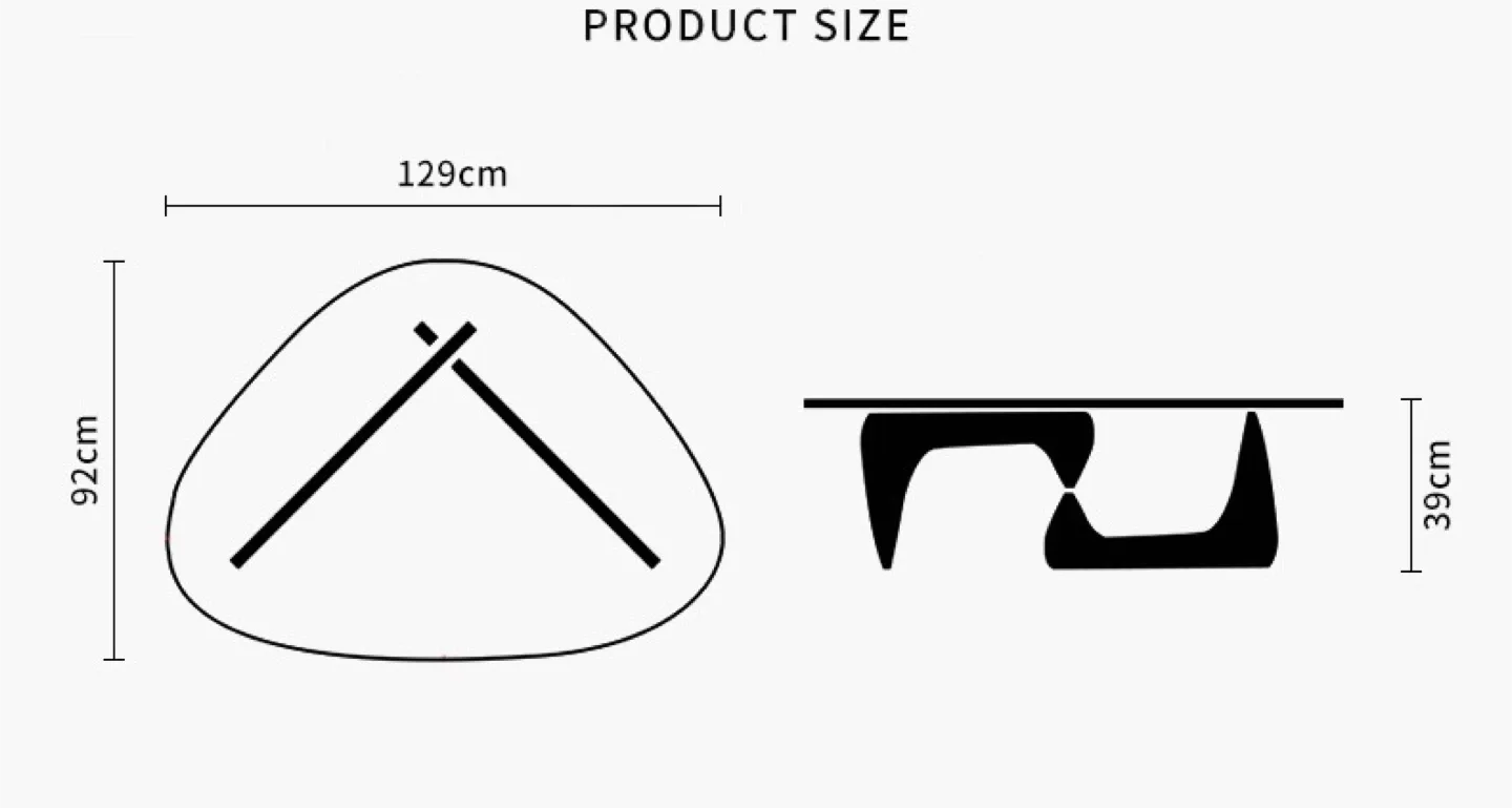Osamu Noguchi Coffee Table - Black Base image indicator(3)