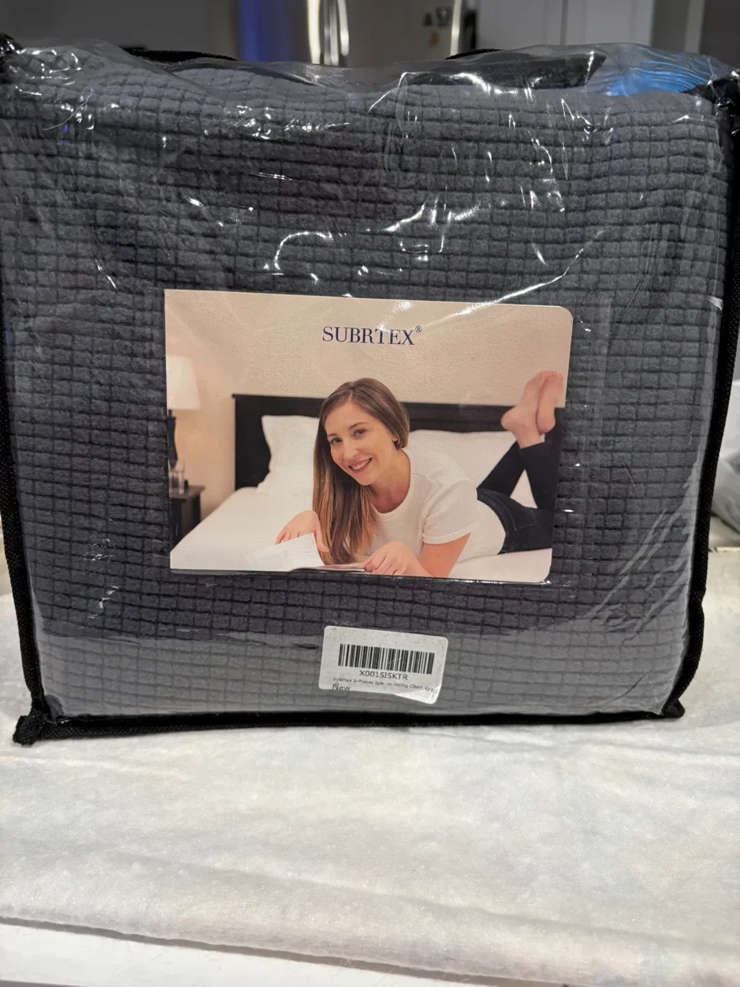 New Subrtex 2-Piece Wing Chair Slipcover - Gray