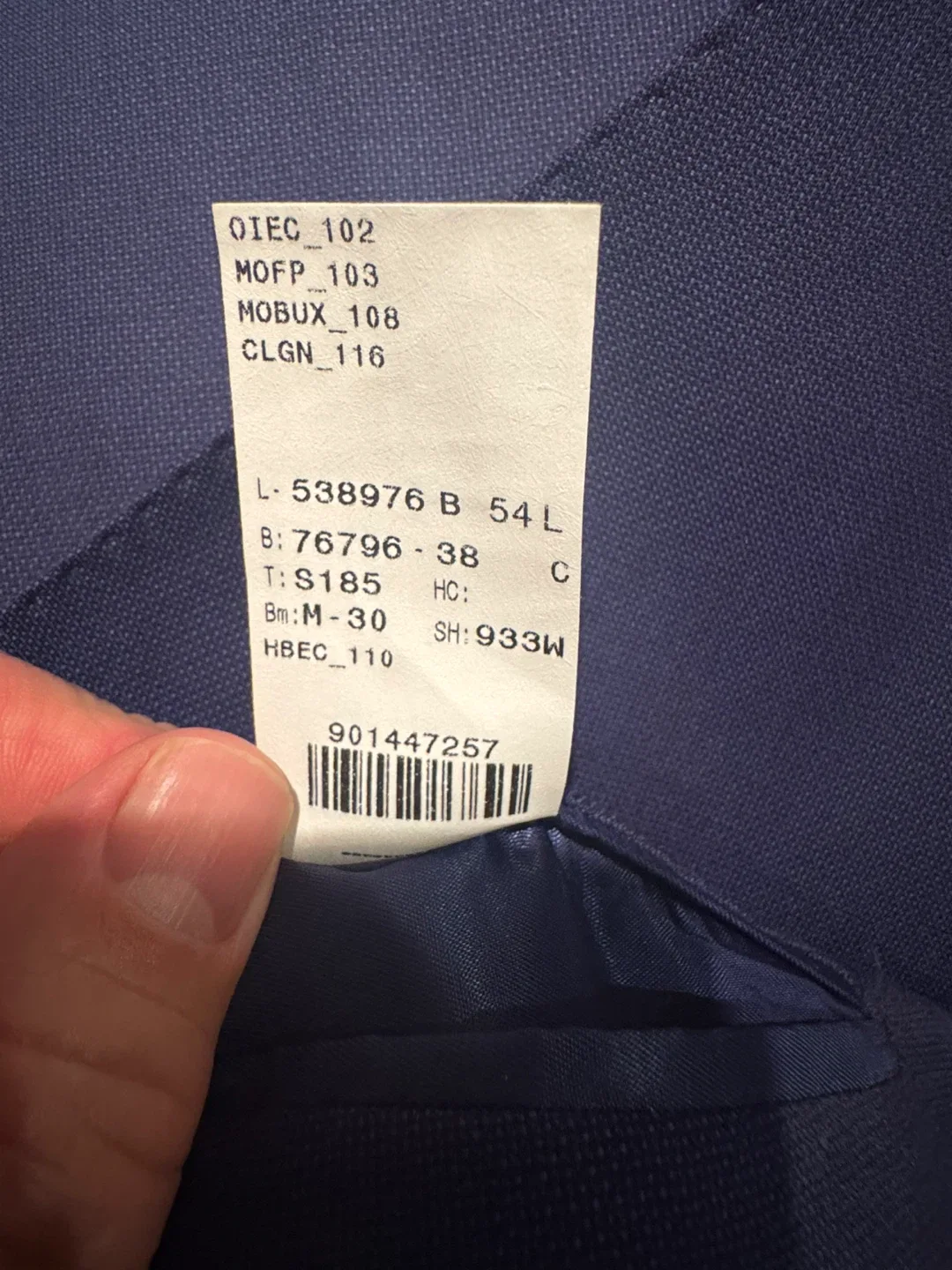 Joseph Abboud Blue Suit image indicator(3)