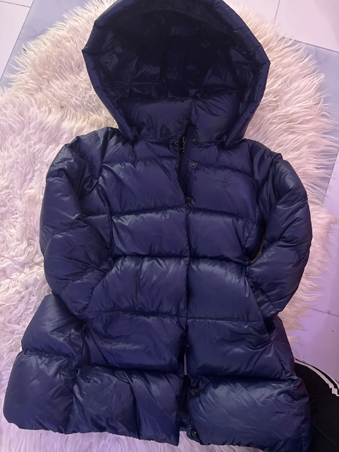Polo Ralph Lauren Navy Blue Puffer Jacket - Size 4/4T image indicator(4)