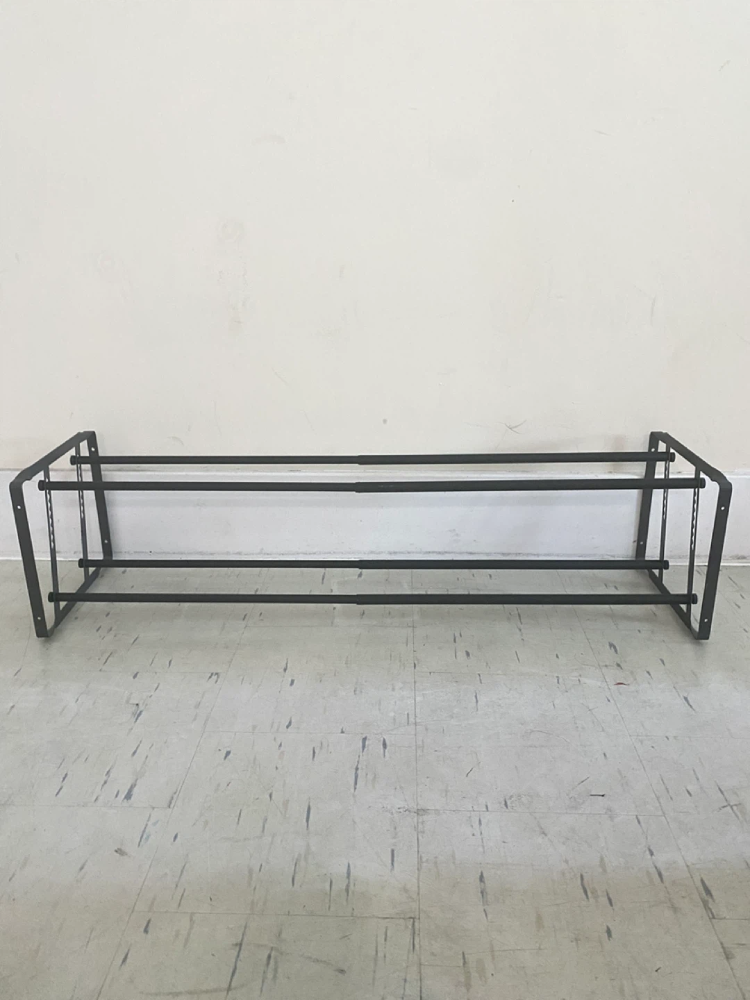 Brightroom Black 2-Tier Shoe Rack