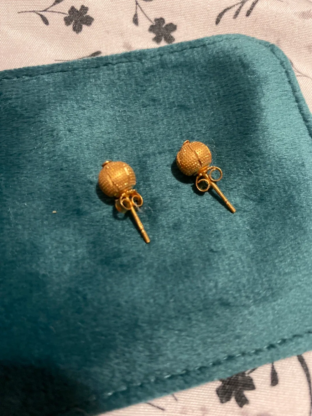 Gold Ball Drop Earrings image indicator(3)