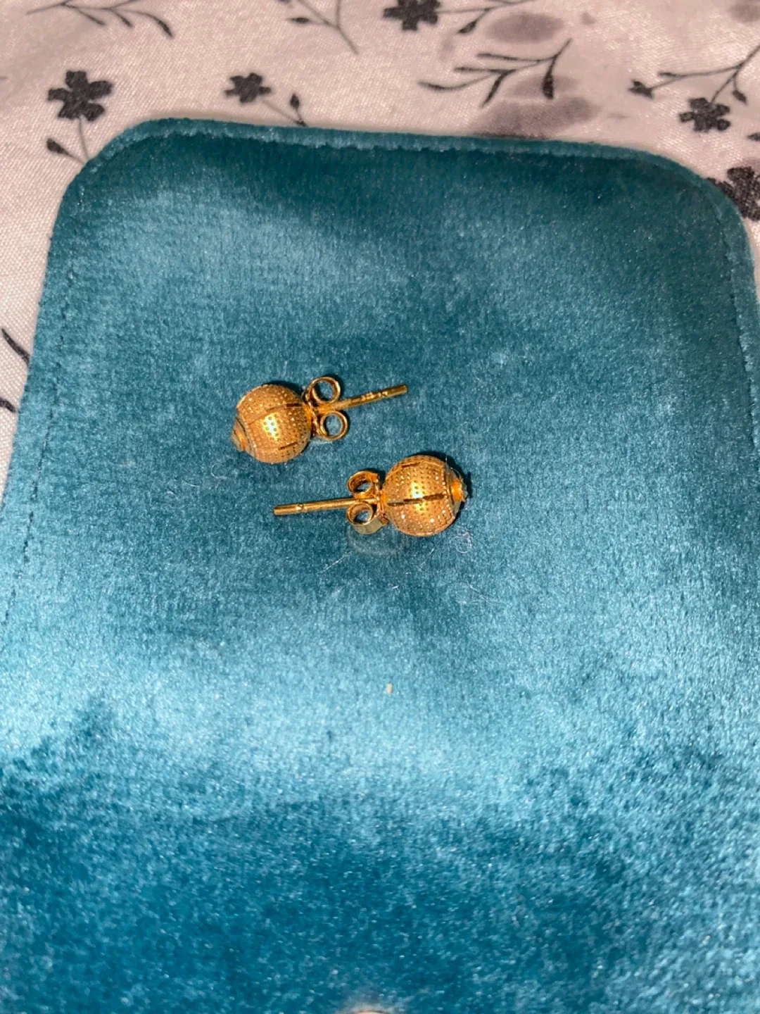 Gold Ball Drop Earrings image indicator(4)