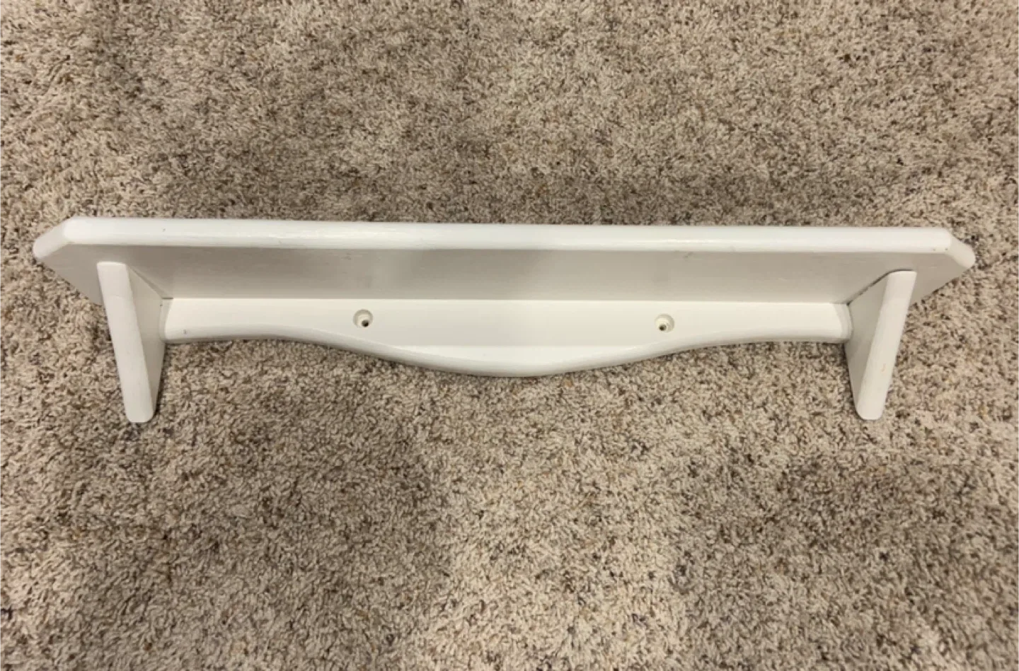 White Wooden Wall Shelf - 22 inches