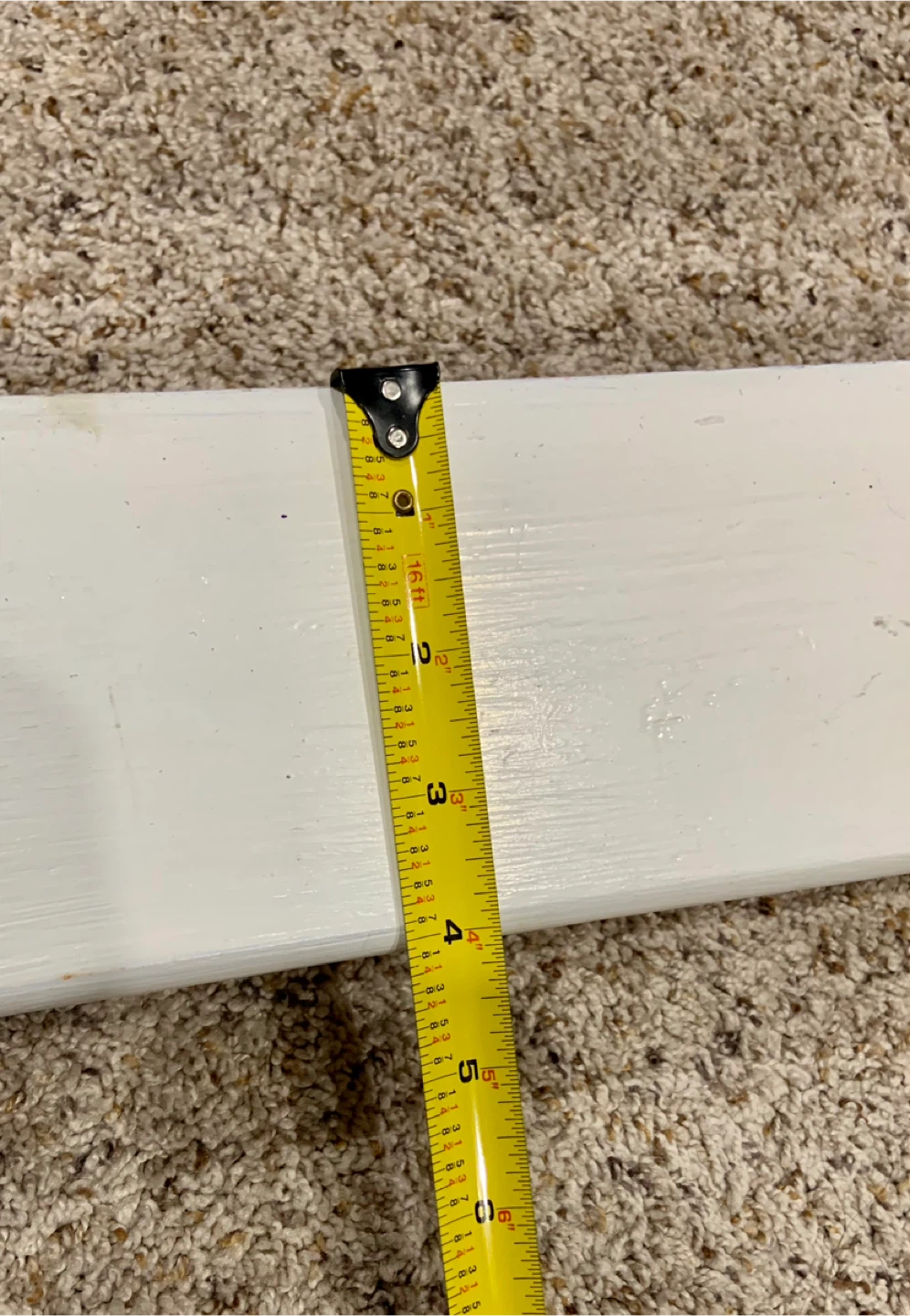 White Wooden Wall Shelf - 22 inches - photo 5